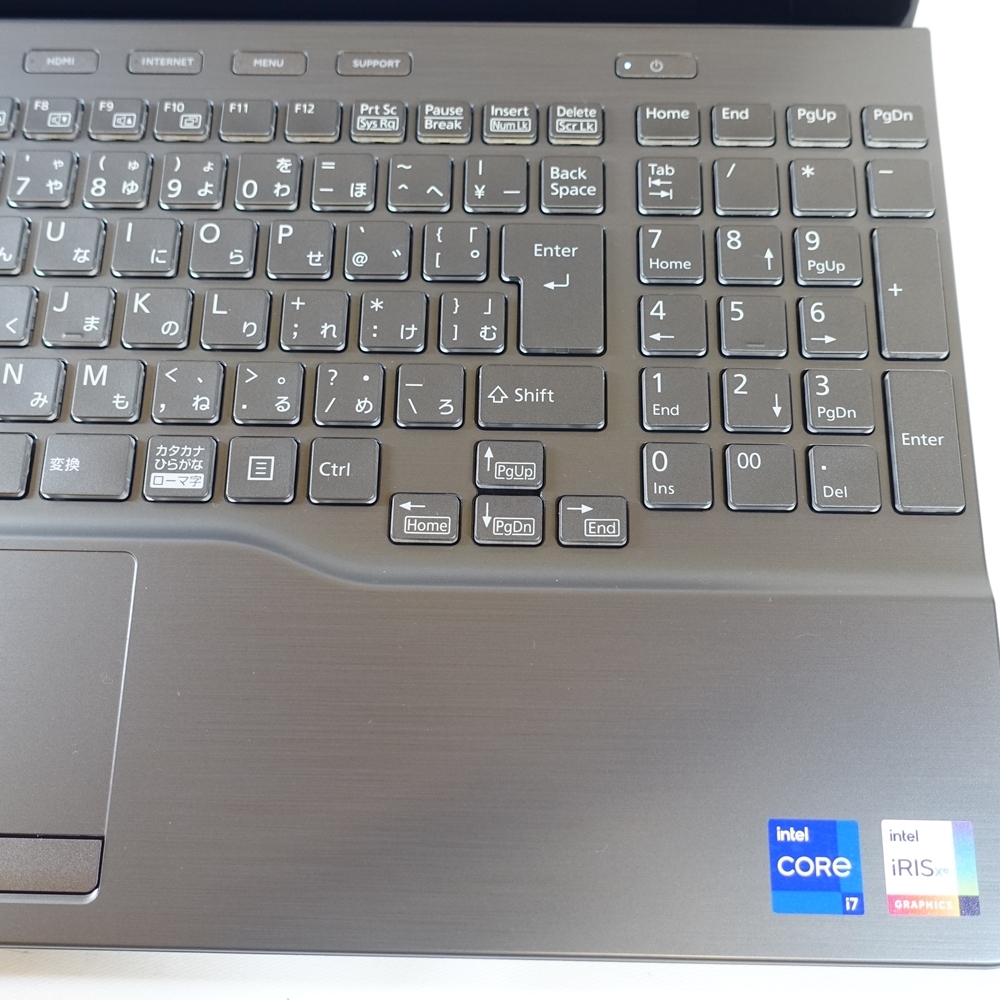 美品♪ 2023年式 ハイスペック 第12世代 Core i7 Windows11 爆速SSD512GB メモリ16GB 富士通 フルHD ウェブカメラ Bluetooth Blu-ray 管761_画像3