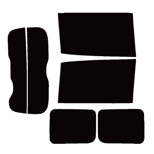 【ノーマルスモーク透過率5％】 トヨタ ヴォクシー(VOXY) (80系 ZRR80G/ZRR80W/ZWR80G/ZRR85G/ZRR85W) カット済みカーフィルム リアセット_画像4