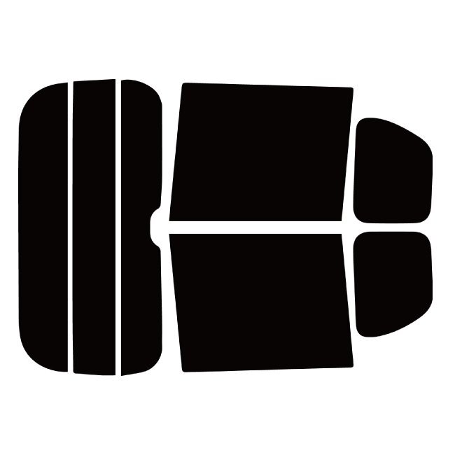 【ノーマルスモーク透過率5％】 ホンダ N-BOX (エヌボックス) (JF3/JF4) カット済みカーフィルム リアセット_画像3