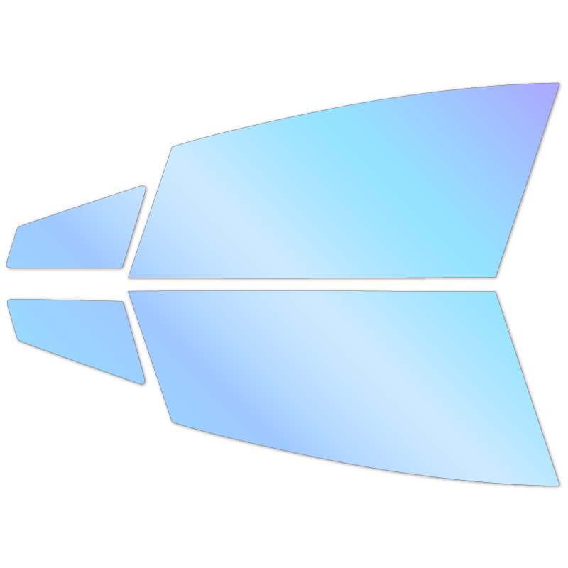 【AR84 ゼノン2 ゴースト 透過率81%】 プリウス (60系 ZVW60/ZVW65/MXWH60/MXWH65) カット済みカーフィルム フロントドアセット_画像2