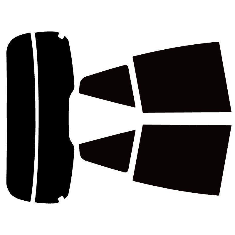 【ノーマルスモーク透過率26%】トヨタ アクア(AQUA) (MXPK10/11/15/16) カット済みカーフィルム リアセット_画像3