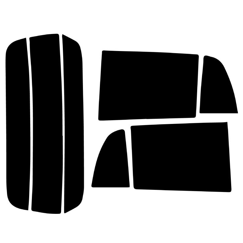 【ノーマルスモーク透過率13％】スズキ アルト ５Ｄ HA24 カット済カーフィルム リアセット_画像2