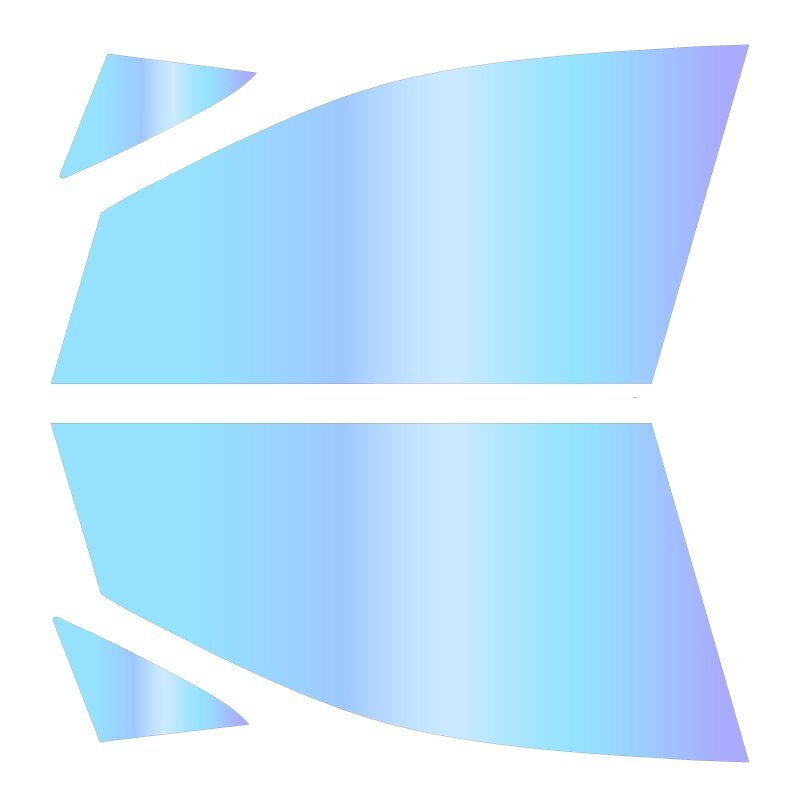 【AR84 ゼノン2 ゴースト 透過率81％】 レクサスRX(TALA10/TALA15/TALH17/AALH16) カット済みカーフィルム フロントドアセット_画像2