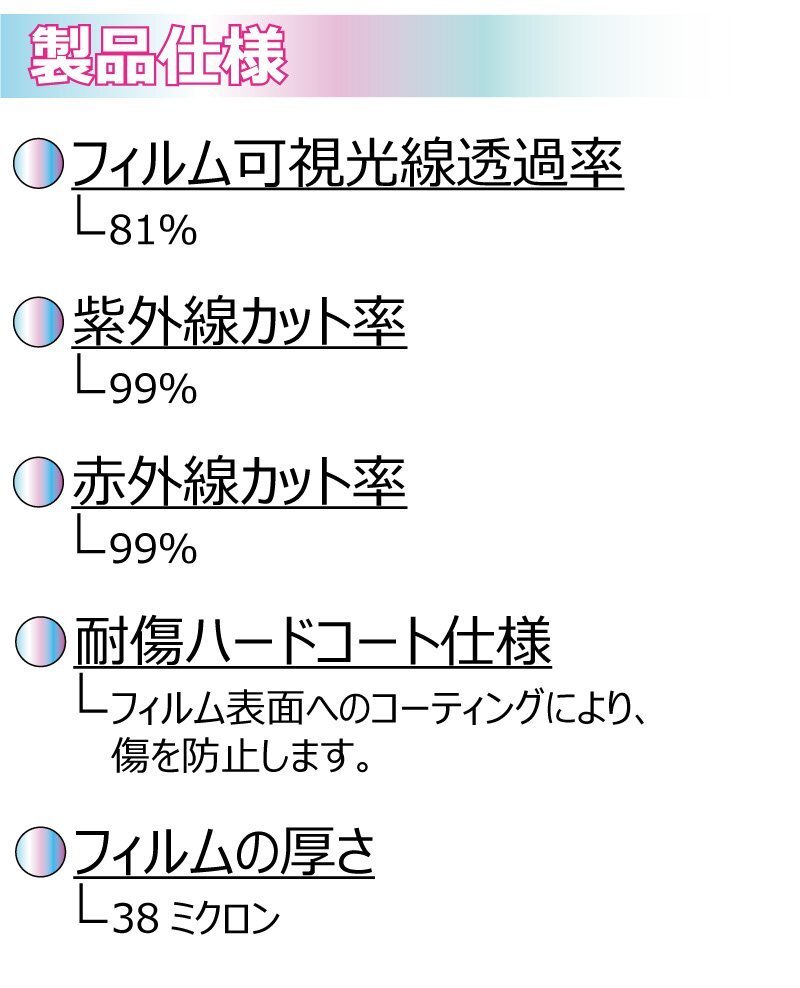 【AR84 ゼノン2 ゴースト 透過率81%】 トヨタ C-HR (ZYX10/ZYX11/NGX10/NGX50) カット済みカーフィルム フロントドアセット_画像5
