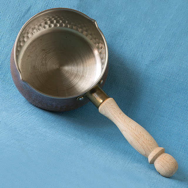  оригинальный медь молоко хлеб nagao. три статья 700ml подвешивание металлические принадлежности нет сделано в Японии кастрюля с одной ручкой б/у Nagao