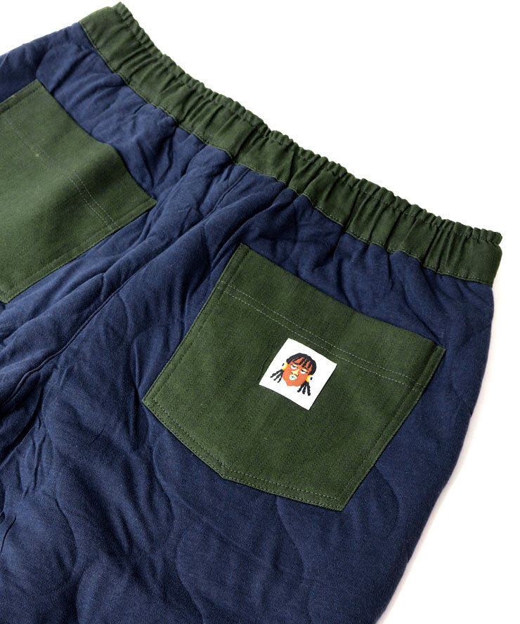 ＜Lサイズ＞＜ブラック(05)＞gym master ジムマスター ウェーブキルト異素材パンツ G633707 スウェットパンツ_画像6