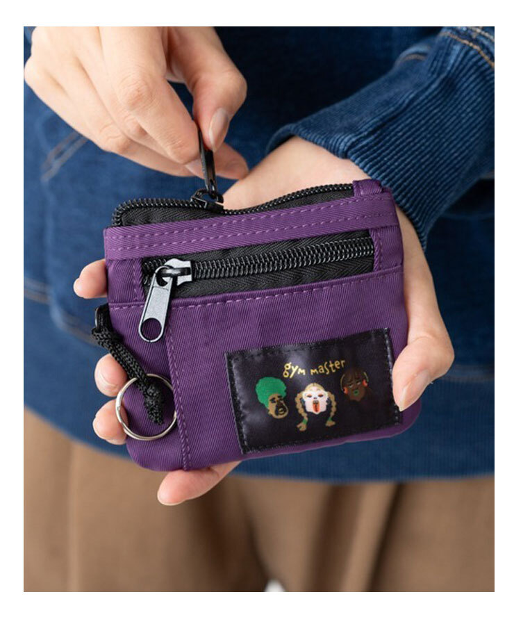 <パープル(63)>gym master ジムマスター ナイロン キーコインケース G621744 財布 キーケース 小銭入れ_画像3