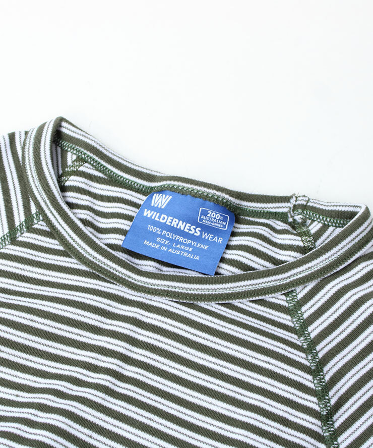 ＜Lサイズ＞＜ネイビー×ライム＞ウィルダネスウェアー パック TEE WILDERNESS WEAR POLYPRO +190 ロングスリーブカットソー WDN030097_画像4