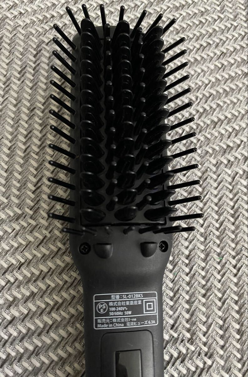 SALONIA サロニア ストレートヒートブラシ スリム SL-012BKS 中古美品 動作確認済み 箱なし・取説なし_画像3