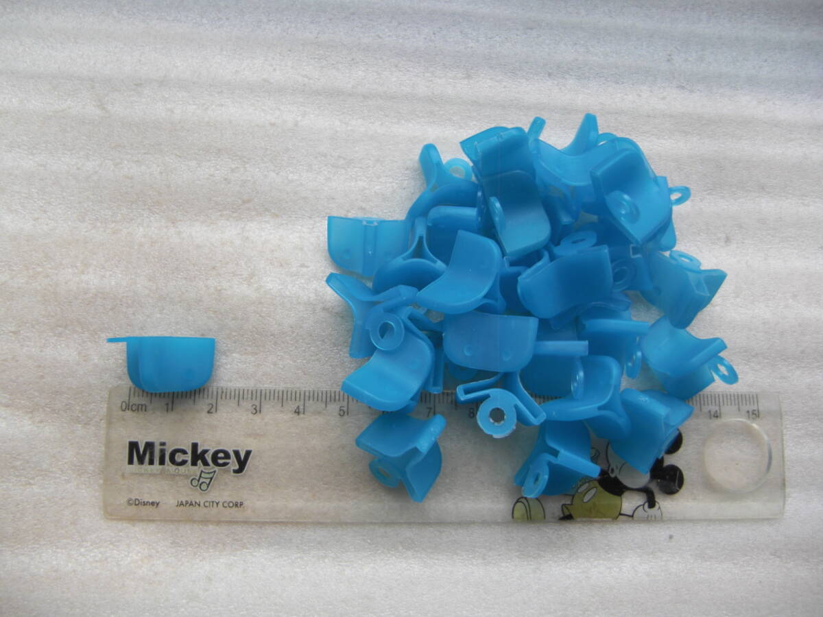 即決! フックカバー Mサイズ ブルー(取って有り) 30+予備2個_画像1