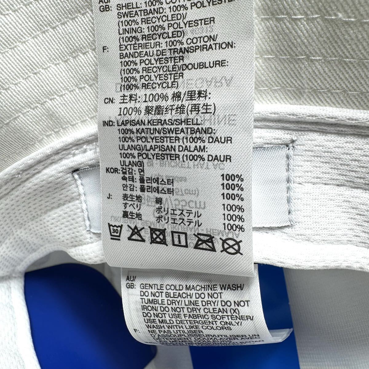 新品　adidas oliginals ハット　バケハ　OSFLサイズ　　ホワイト　白　バケットハット　AJ8995 FQ4641 IB9998 IY4055_画像9