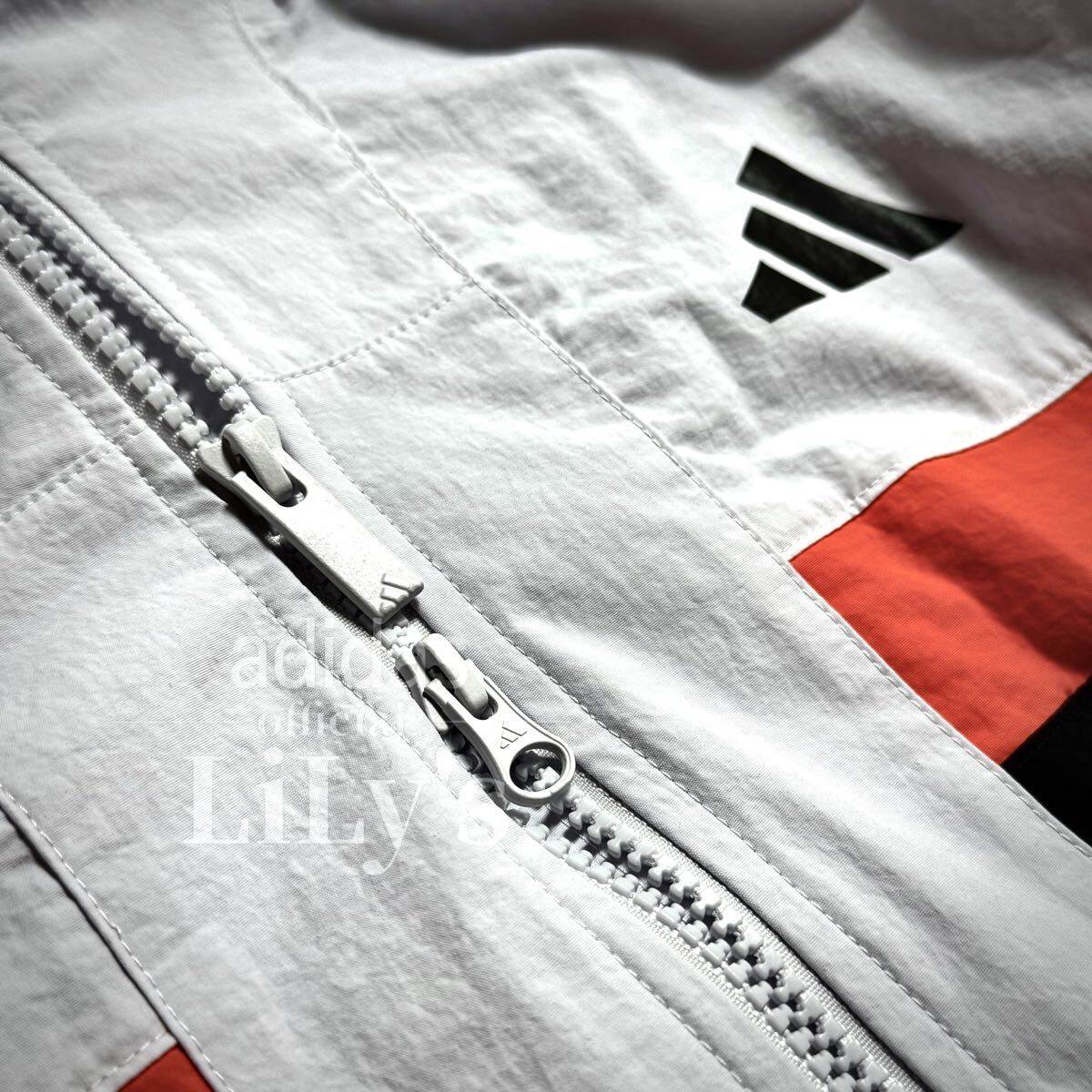 【Sサイズ】adidas上下セットアップ 25新作 新品 定価18,040円 白 JM2066 JM2069 KQD39 KQD40 ルーズフィット_画像6