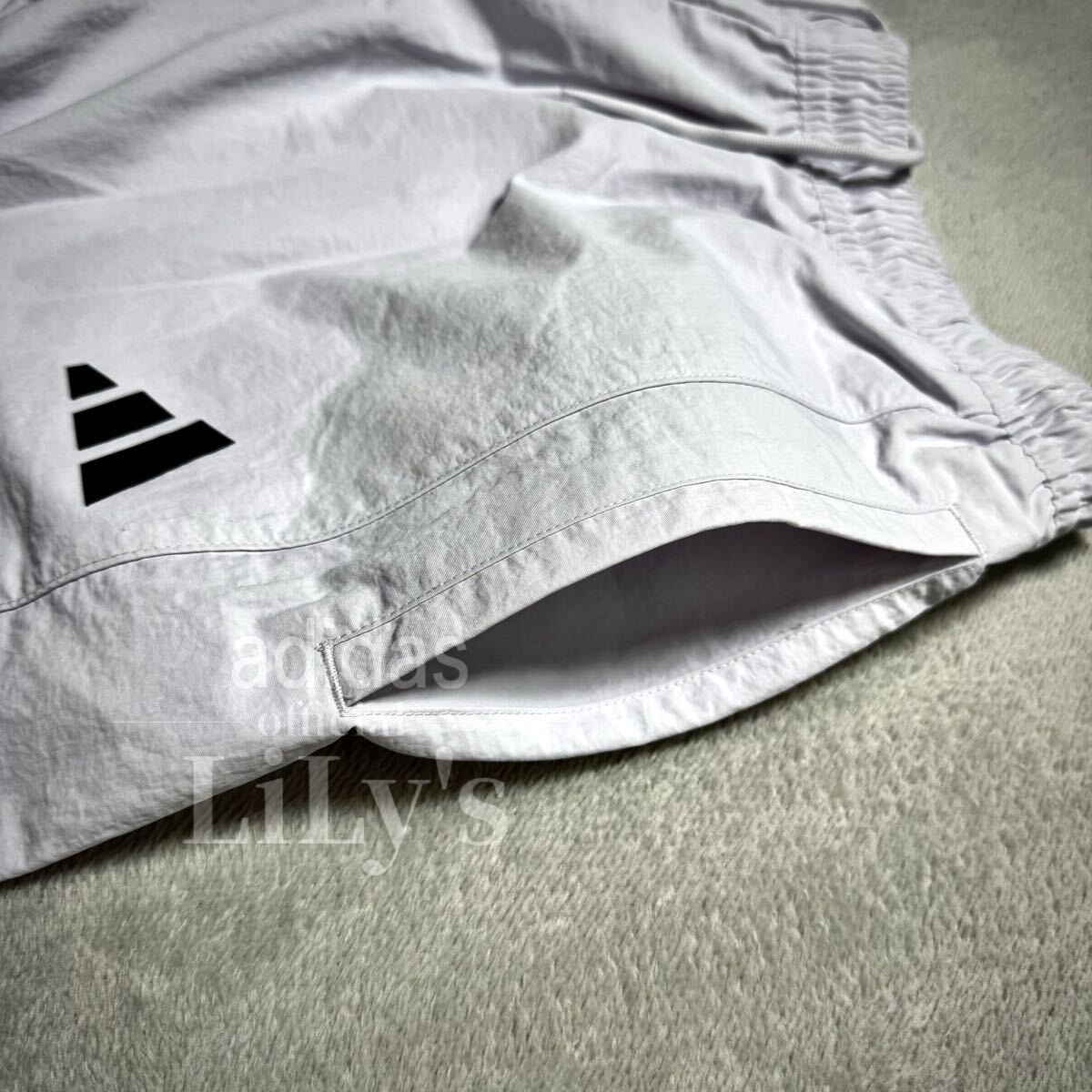 【Sサイズ】adidas上下セットアップ 25新作 新品 定価18,040円 白 JM2066 JM2069 KQD39 KQD40 ルーズフィット_画像8