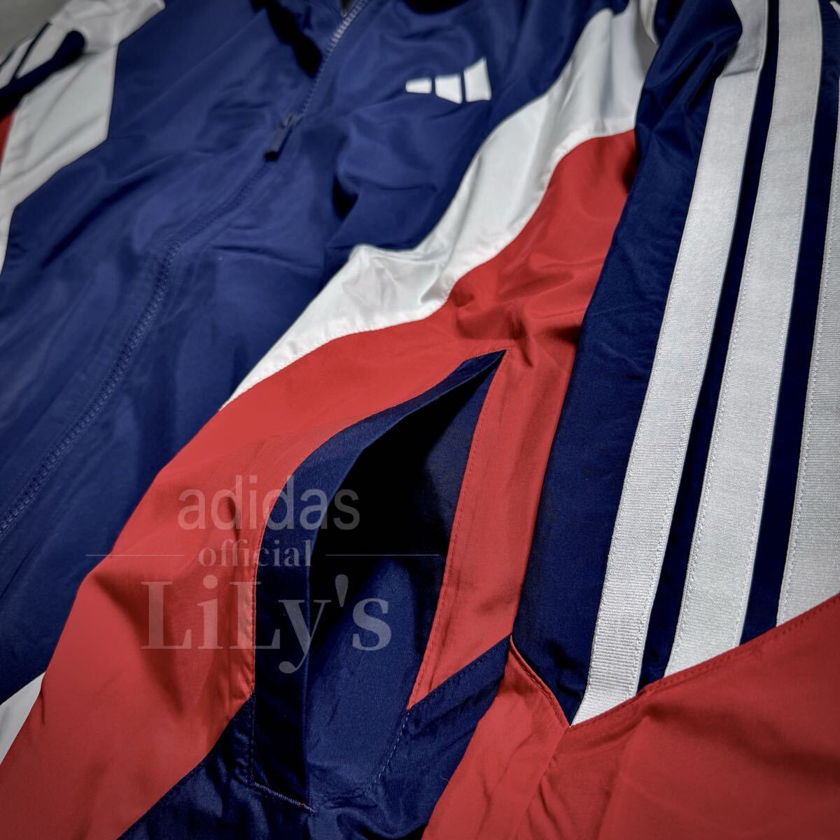 【Ｍサイズ】adidas上下セット　ネイビー　紺　マストハブ　定価17,600円 アディダス　スリーストライプス JM2025 JM2107 KQD22 KQD21_画像4