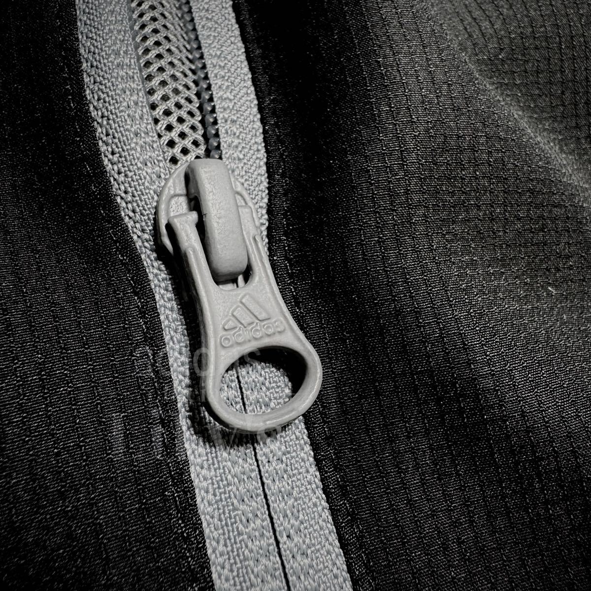 【2XLサイズ】adidas上下セットアップ グレー ブラック ウーブン ウインド IJ6072 DUC68 アディダス ナイロン ジャージ 新品未使用_画像7