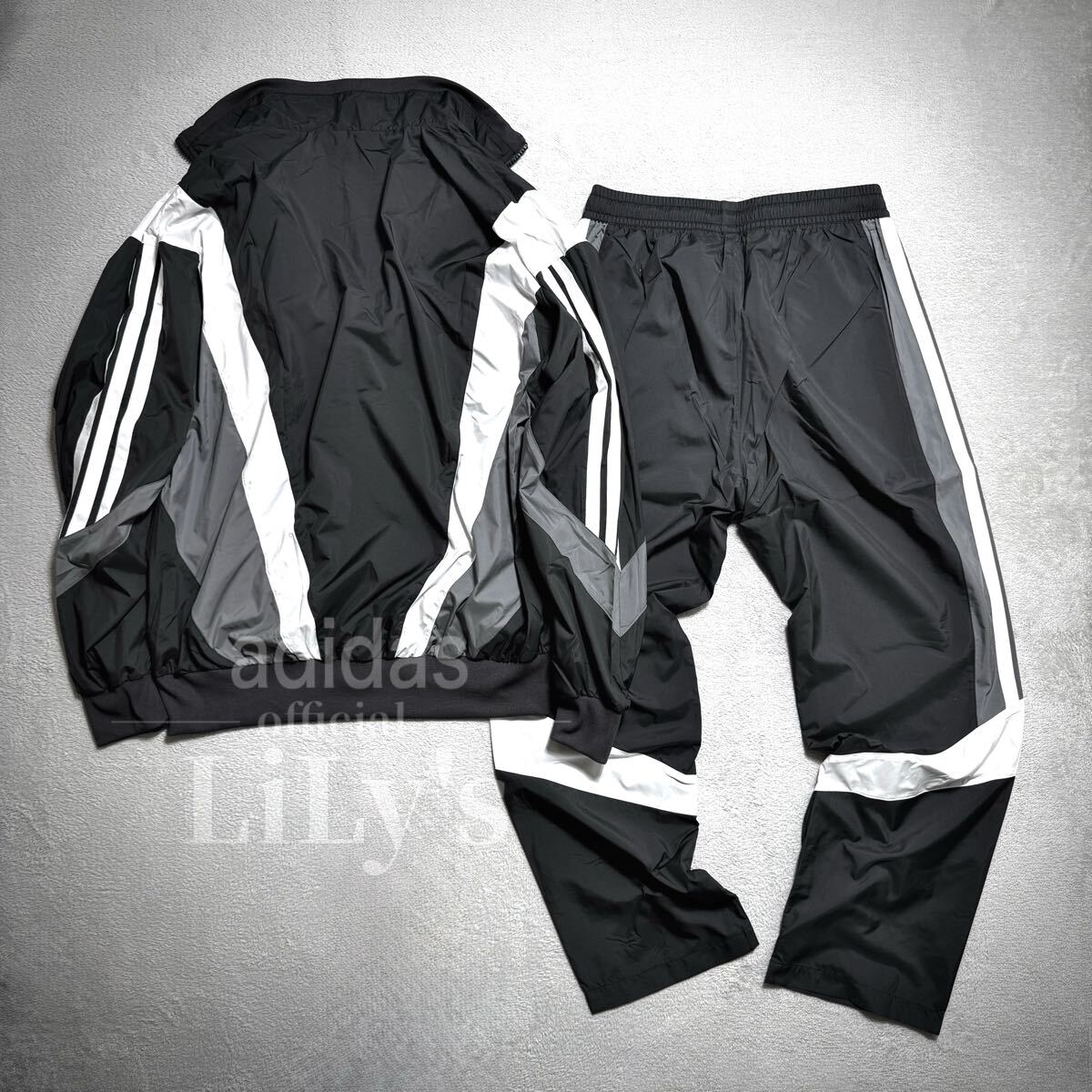 【ＸＬサイズ】adidas上下セット　ブラック　黒　マストハブ　定価17,600円 アディダス　スリーストライプス JM2024 JM2106 KQD22 KQD21_画像6