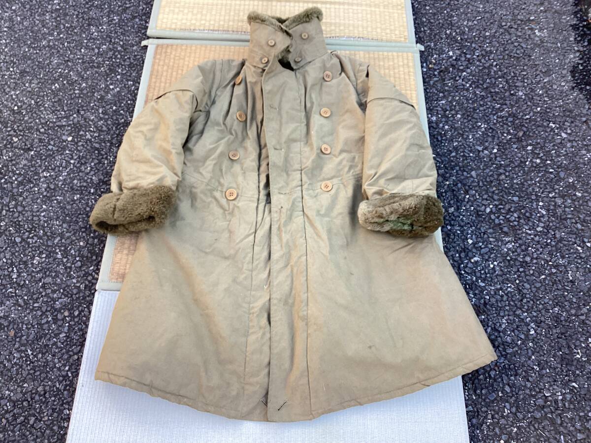  Япония армия армия индивидуальное снаряжение товар защищающий от холода пальто вне . второй следующий мир большой битва изображение судить .( осмотр ) суша армия военно-морской флот авиация .