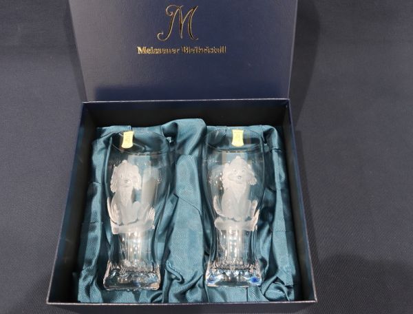 11643# новый товар не использовался Meissen Meissen [..] пара высокий стакан коробка есть 