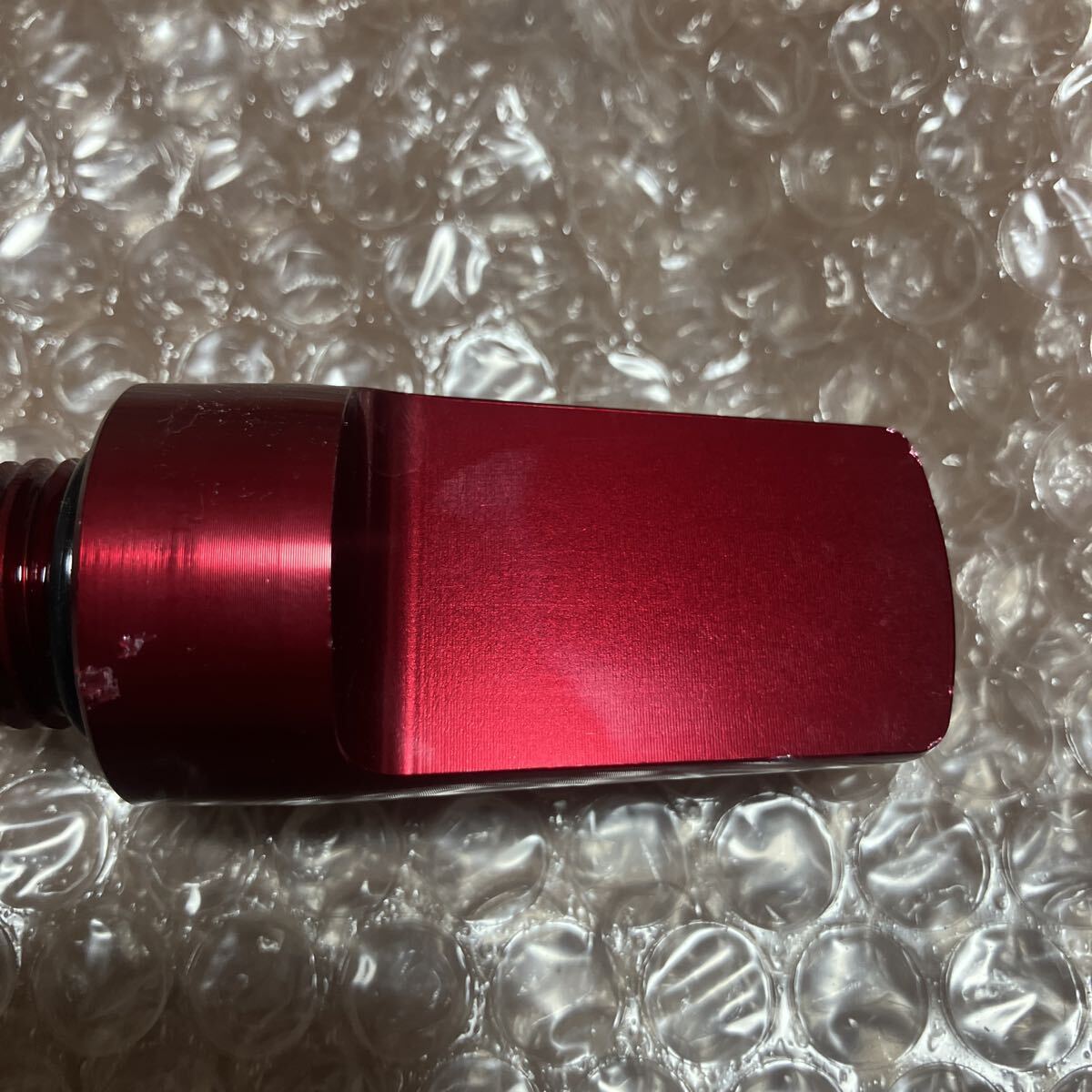 ズーマー（ZOOMER）AF58 オイルゲージ レッド RinParts（リンパーツ） アルミ削りだし_画像2