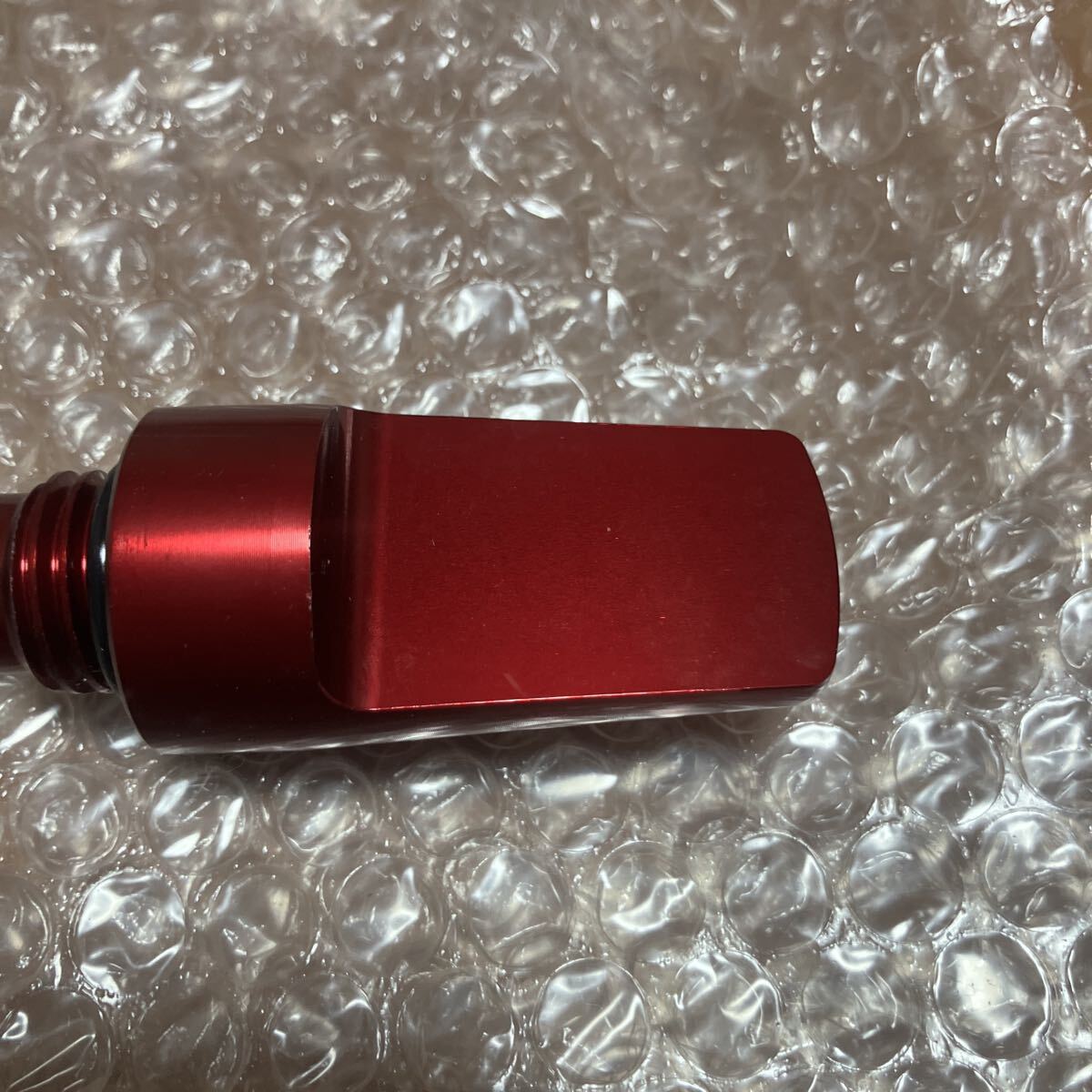 ズーマー（ZOOMER）AF58 オイルゲージ レッド RinParts（リンパーツ） アルミ削りだし_画像3