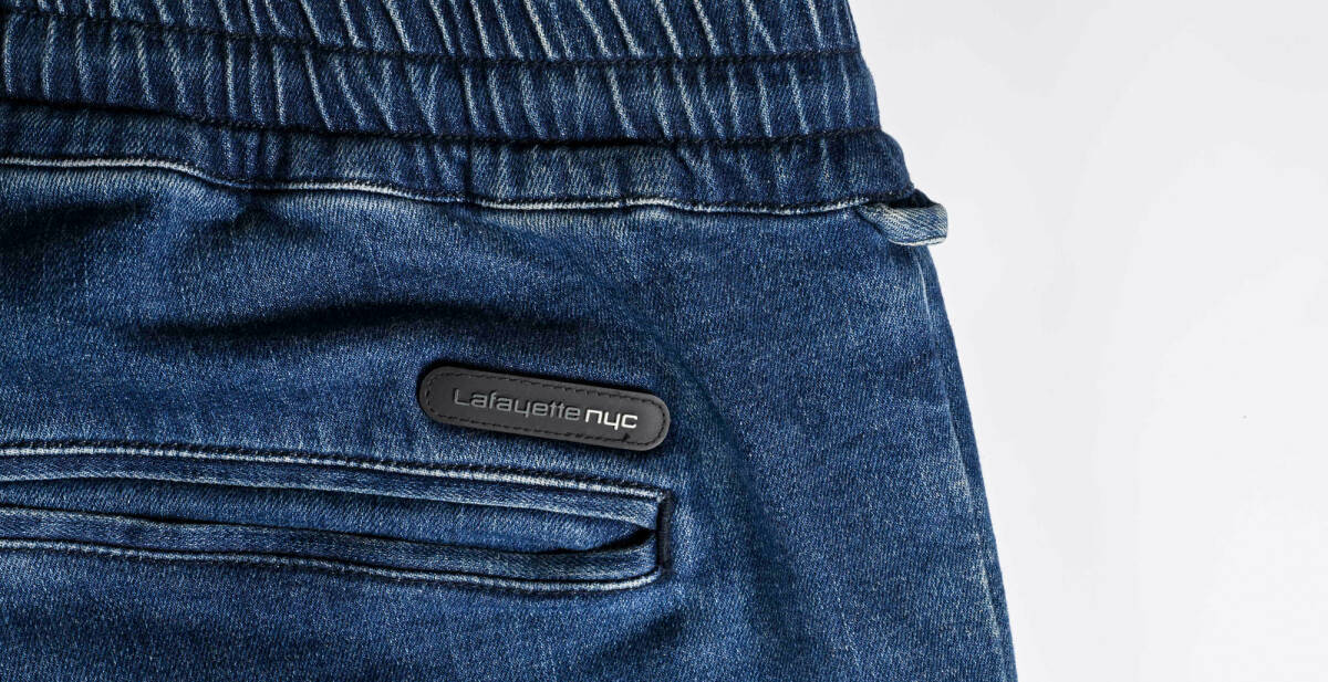 LFYT Lafayette ラファイエット STRETCH JOGGER PANTS ジョガーパンツ ネイビー Lサイズ ストリート スポーツ_画像7