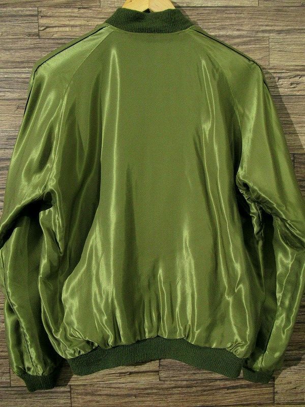 送無 希少 ビームス 別注 テーラー東洋 雷門 TT13578BM 笹虎 タイガー 刺繍 リバーシブル アセテート スカジャン スーベニア ジャケット M_画像5