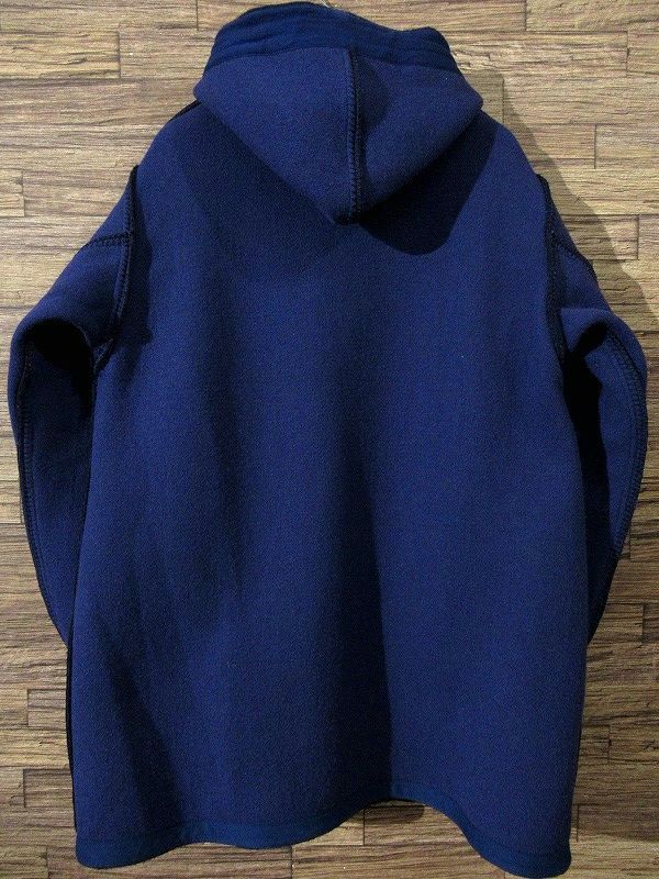 送料無料 52 (XL) 美品 Nigel Cabourn ナイジェルケーボン 8039-00-00007 REVERSIBLE WARM UP COAT リバーシブル ウォームアップ コート 紺_画像5