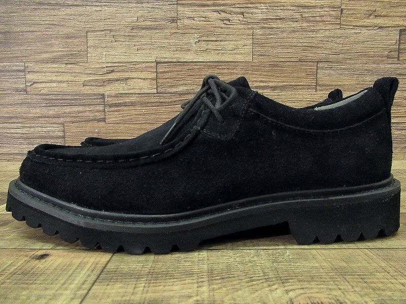 送無 新品 Hawkins ホーキンス HL81039 ウォーターテック タフ モック 撥水 天然皮革 スエード チロリアン シューズ 革靴 消臭抗菌 黒 28.0_画像4