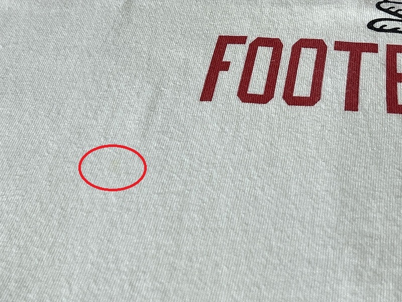 送無 Champion × PEANUTS チャンピオン ピーナッツ Wネーム コラボ C3-W450 ランタグ復刻モデル 長袖 スヌーピー フットボール Tシャツ M_画像6