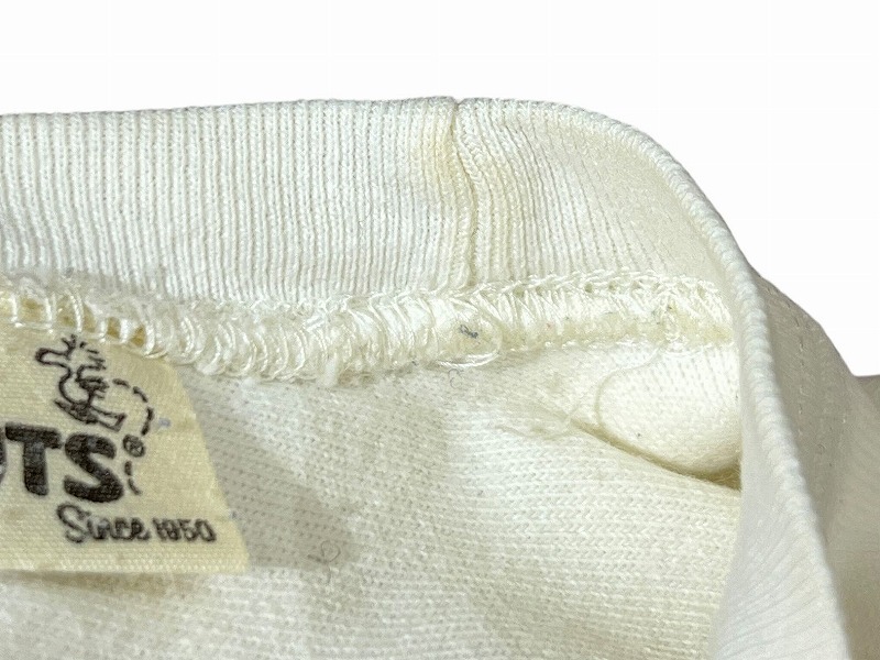 送無 Champion × PEANUTS チャンピオン ピーナッツ Wネーム コラボ C3-W450 ランタグ復刻モデル 長袖 スヌーピー フットボール Tシャツ M_画像5