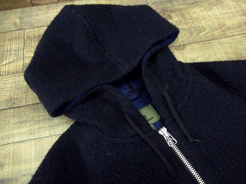 送料無料 52 (XL) 美品 Nigel Cabourn ナイジェルケーボン 8039-00-00007 REVERSIBLE WARM UP COAT リバーシブル ウォームアップ コート 紺_画像9