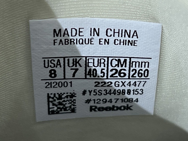 送料無 室内試着のみ 保管品 22AW Reebok リーボック GX4477 BEATNIK MOC ビートニック モック スエード レザー スリッポン シューズ 26.0_画像8