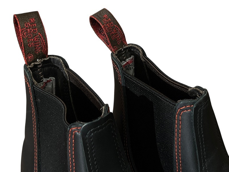 ■ 希少 廃盤 未使用 デッドストック RED WING レッドウイング 2918 15年製 チェルシー サイドゴア オイルド レザー ブーツ 黒 26.5 ①_画像8