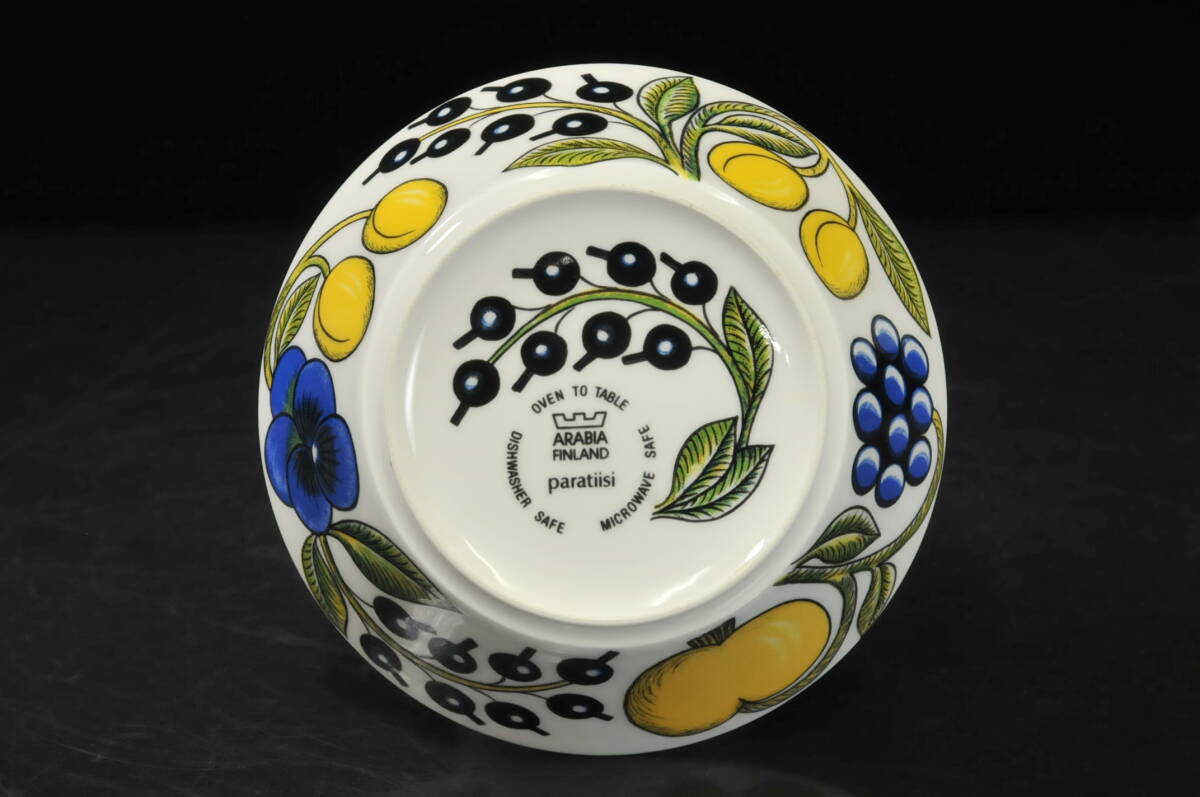 アラビア ARABIA パラティッシ Paratiisi ボウル 直径:16.5㎝ 箱付き※痛み有り 食器 皿 プレート サラダ 03111024-3_画像7