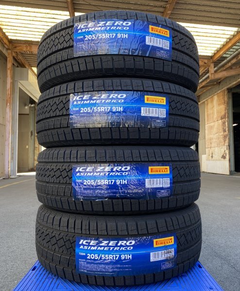 【法人宛限定送料無料】PRMH55R17-51　PIRELLI　205/55R17 91H　ICE ZERO ASIMMETRICO　4本セット　2022年製_画像1