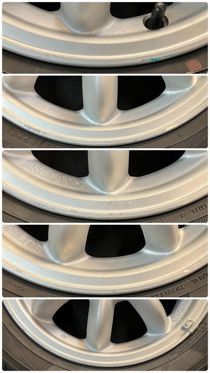 2023~2024年製ヨコハマ付 ミニライト 165/55R14 4.5J+45 4穴 PCD100 純正 14インチ アルミ ホイール ミラ ジーノ MINILITE 国産タイヤ L700_画像4