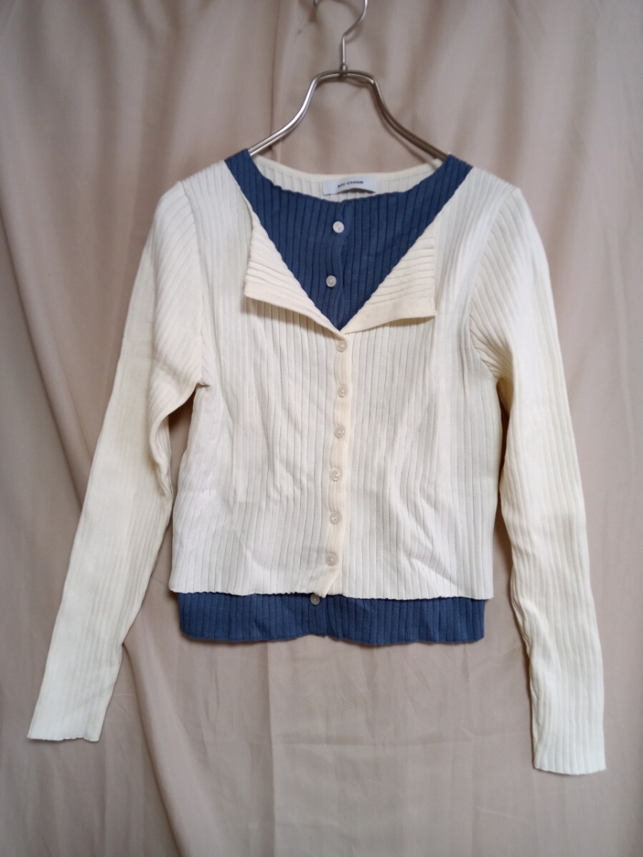 4684　★★　RAY　CASSIN　ドッキング長袖カットソー　新品_画像1