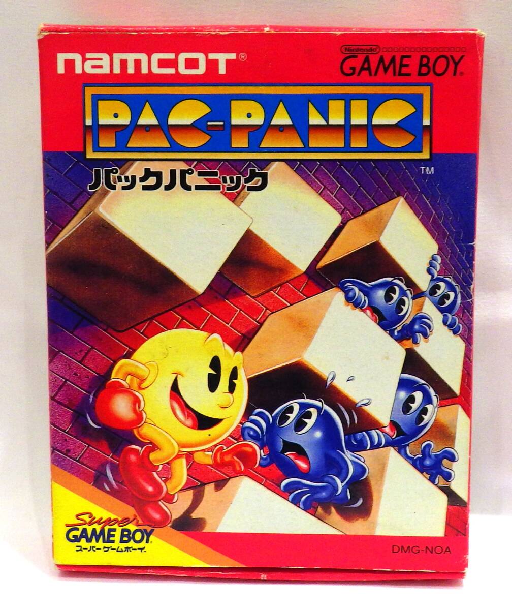 【#17250ーA】 ゲームボーイ ゲームソフト パックパニック DMG-NOA 中古 箱あり 取扱説明書付き 動作未確認 コレクション_画像2