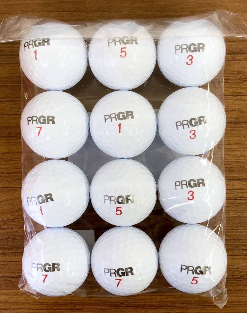 【132-PRGR】PRGR-SOFT DISTANCE / 12個【ロストボール】【やや傷、汚れあり】_画像2