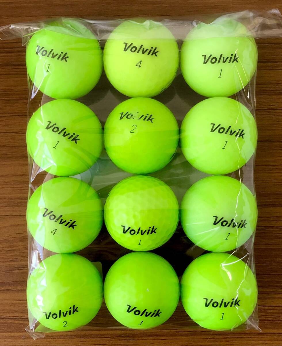 【131-V 】Volvik (グリーン)/ 12個【ロストボール】【やや傷、汚れあり】_画像2