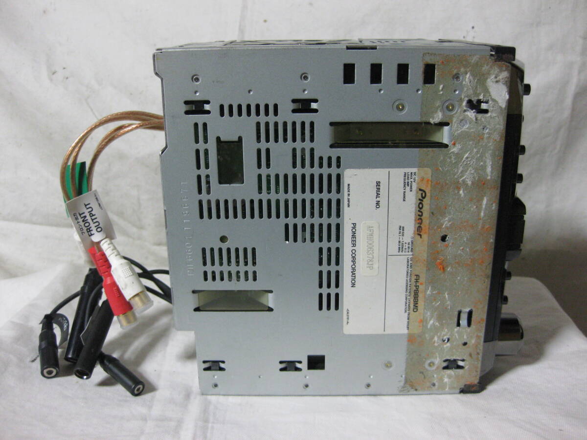 K-3066　Carrozzeria　カロッツェリア　FH-P888MD　MDLP　2Dサイズ　CD&MDデッキ　故障品_画像8