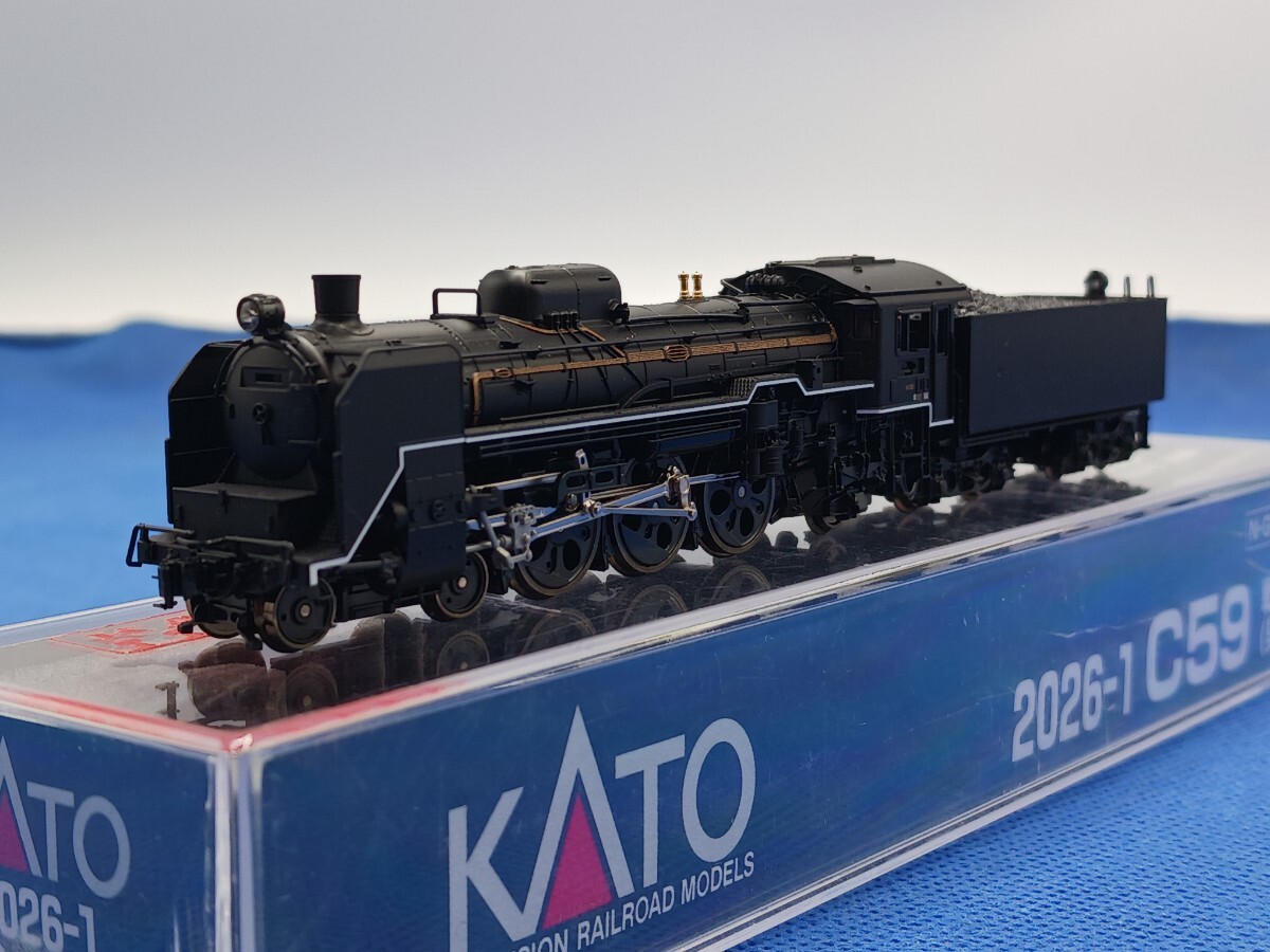 ★送料無料 美品 即決有★ KATO 2026-1 C59形 蒸気機関車 戦後形 (呉線) _画像1