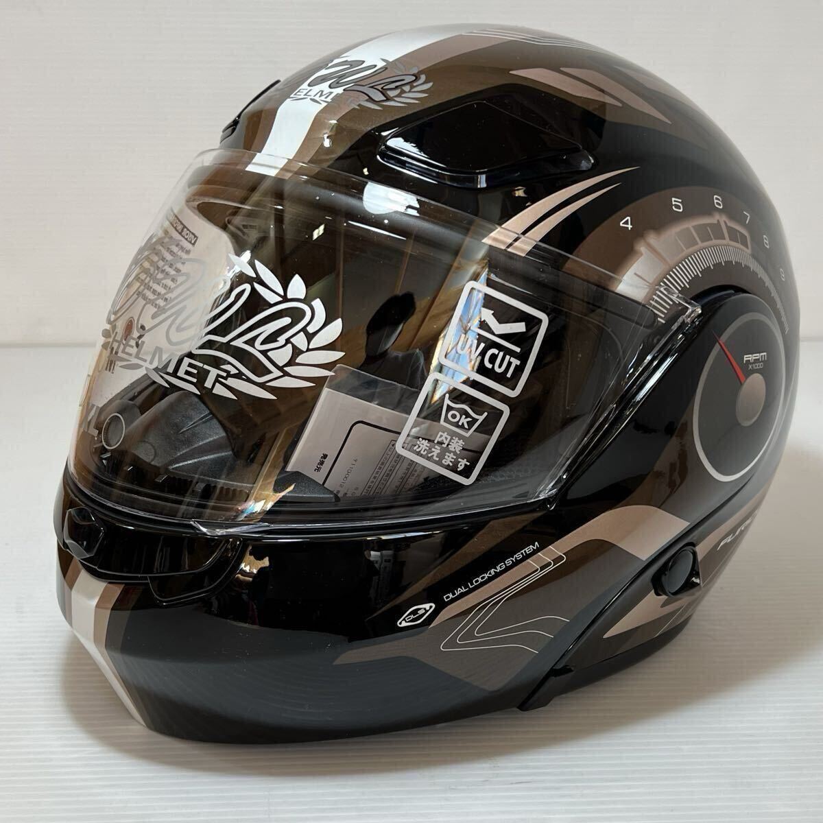 東単 OWL ハイブリッドヘルメット ブラック/ゴールド Sサイズ TT-3000A _画像1