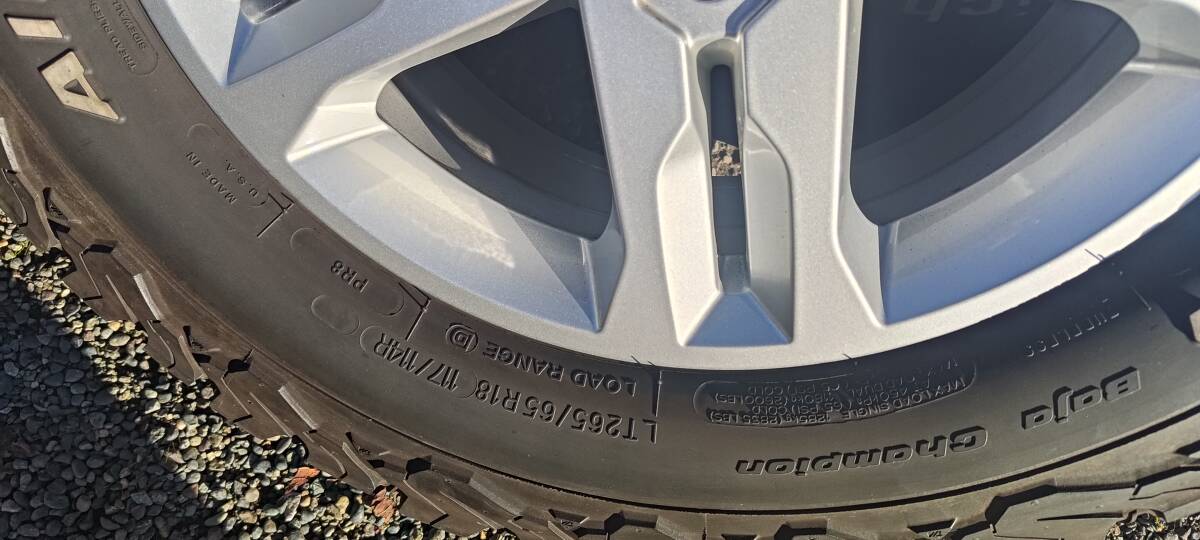 BFGoodrichKO2.265.65R18.Gクラス純正18インチ_画像9