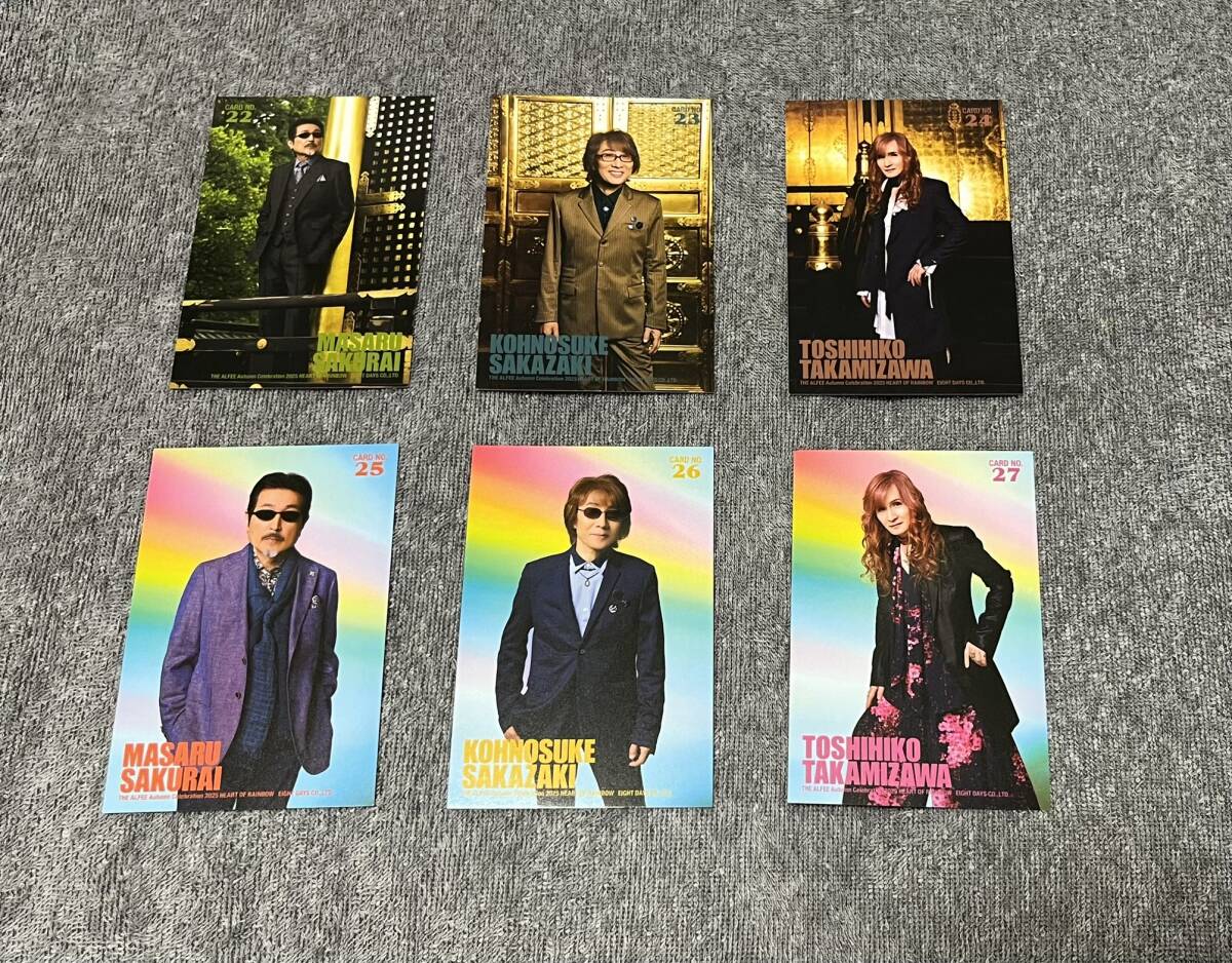 THE ALFEE トレカ 2025年秋ツアー6枚セット（ No.22～27）_画像1