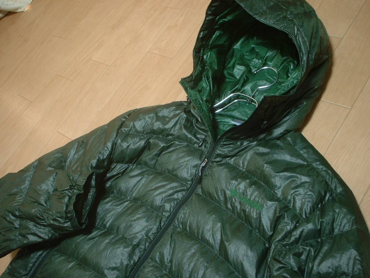 ColumbiaマーベルバンクスフーディXLオリーブ深緑モスグリーン正規コロンビアPM5222アウトドアフーデッドダウンジャケット訳有り_画像6