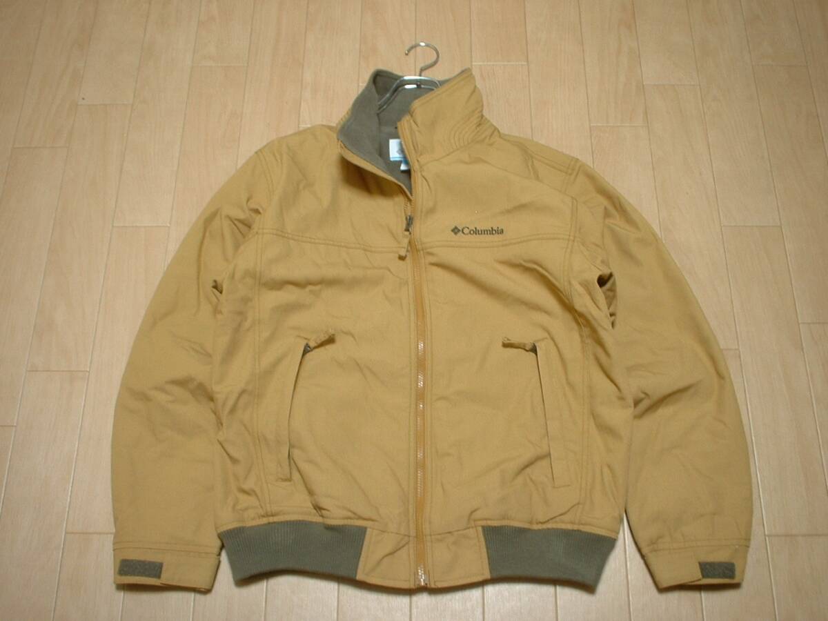 ColumbiaロマビスタスタンドネックジャケットLベージュ正規XM5673コロンビアキャンバスxフリースx中綿スコールシェルドシンチラブルゾン_画像3
