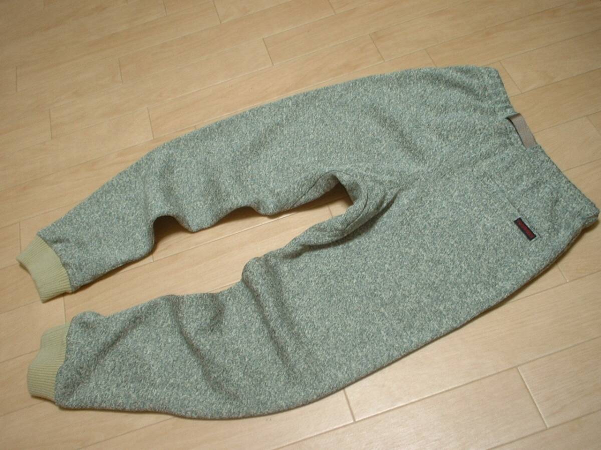 GRAMICCIボンディングニットフリースナローリブパンツ杢グレーM正規G2FU-P018グラミチ防寒ベルクロガゼット暖パンアウトドア_画像2
