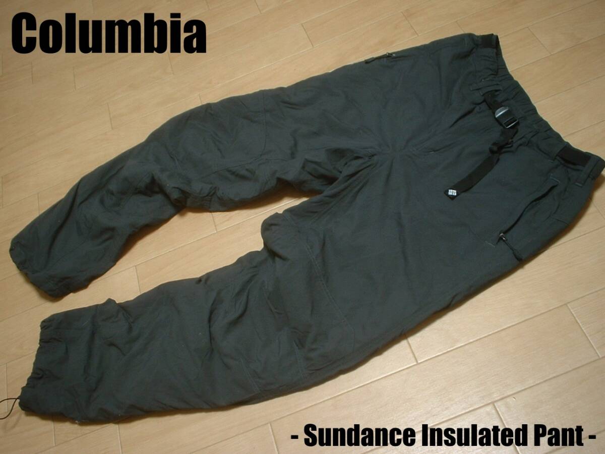 Columbiaサンダンスインシュレーテッドパンツ中綿入り暖パンL正規コロンビアPM8779ダークグレーOUTDOORクライミングトレッキングキャンプ_画像1