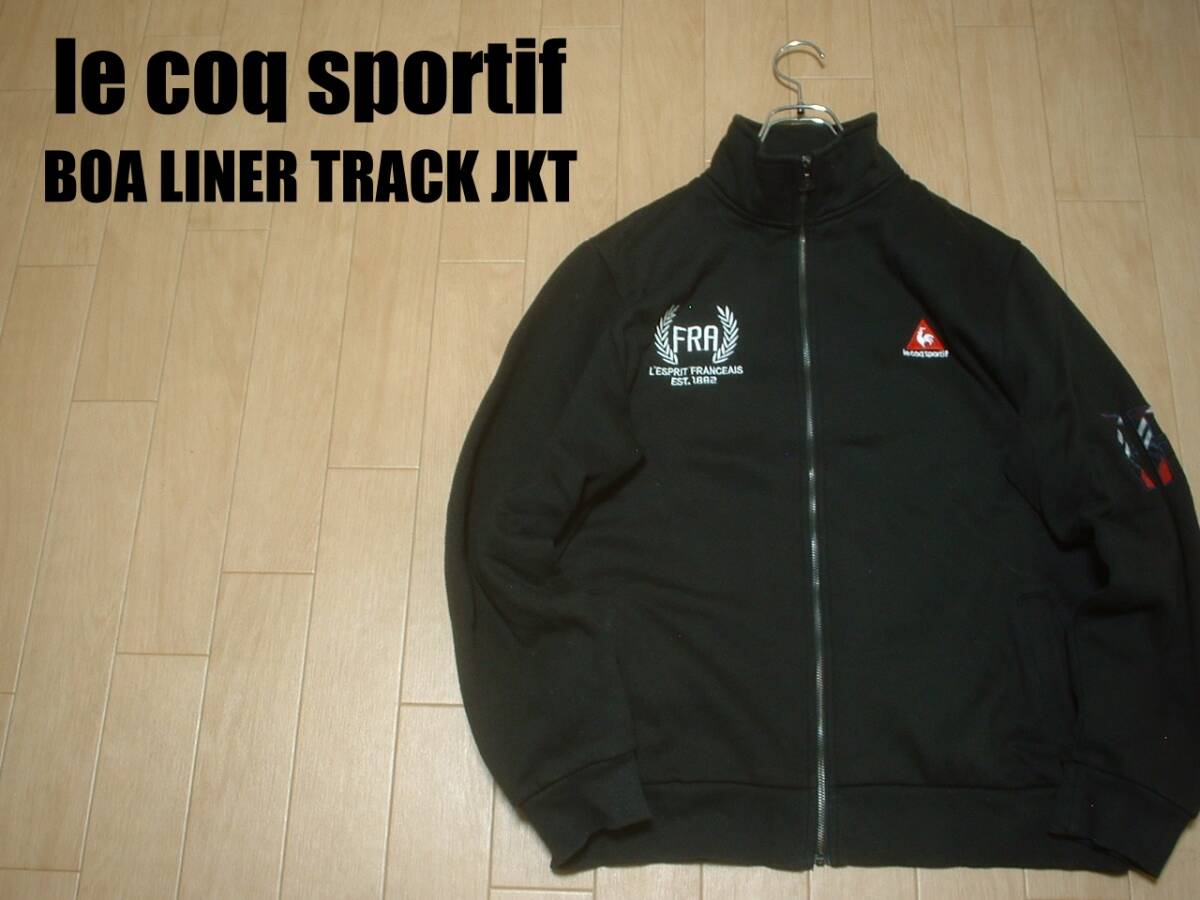 le coq sportif GOLF COLLECTIONボアライナースウェットトラックジャケットXL正規QT-895553ルコックスポルティフゴルフコレクション防寒性_画像1